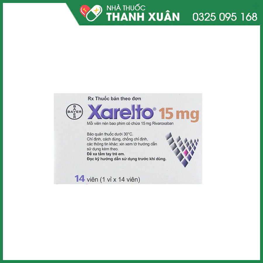 Xarelto 15mg thuốc dự phòng đột quỵ và thuyên tắc mạch toàn thân